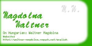 magdolna waltner business card